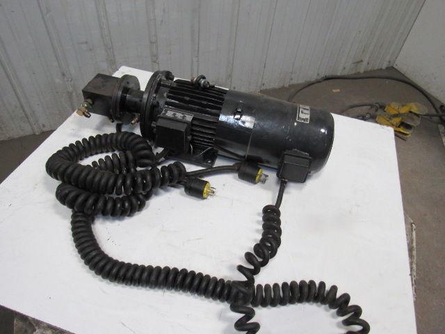 112L-4GMVF0TGVK 180arm/210exc VDC 3000RPM 3.0kW DC Motor Pump W/ 460V Brake