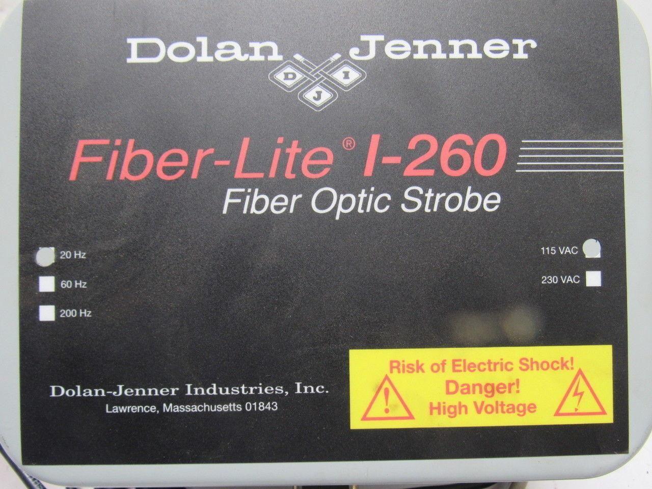 Dolan Jenner I-260 Fiber-Lite High Intensity Fiber Optic Strobe 115V 20HZ