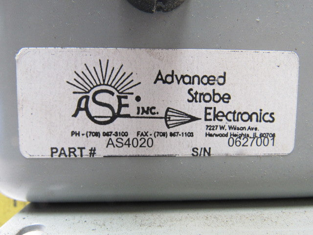 Advanced Strobe AS4020 High Intensity Fiber Optic Strobe 115V 20HZ