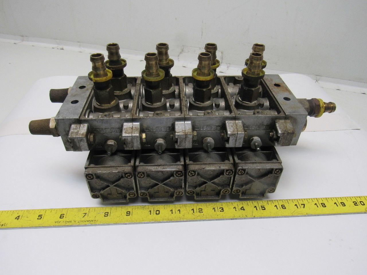 Festo J-5/2-D-2 5/2 Way Valve Bank Manifold 29-232PSI MAX