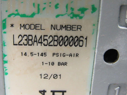 Numatics L23BA452B000061 2/4 Way Single Solenoid Valve Bank Manifold 24VDC Coil