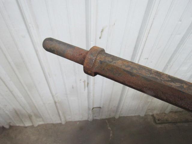 7/8" Hex Shaft 1" Wide Flat Air Chisel 72" (6') OAL