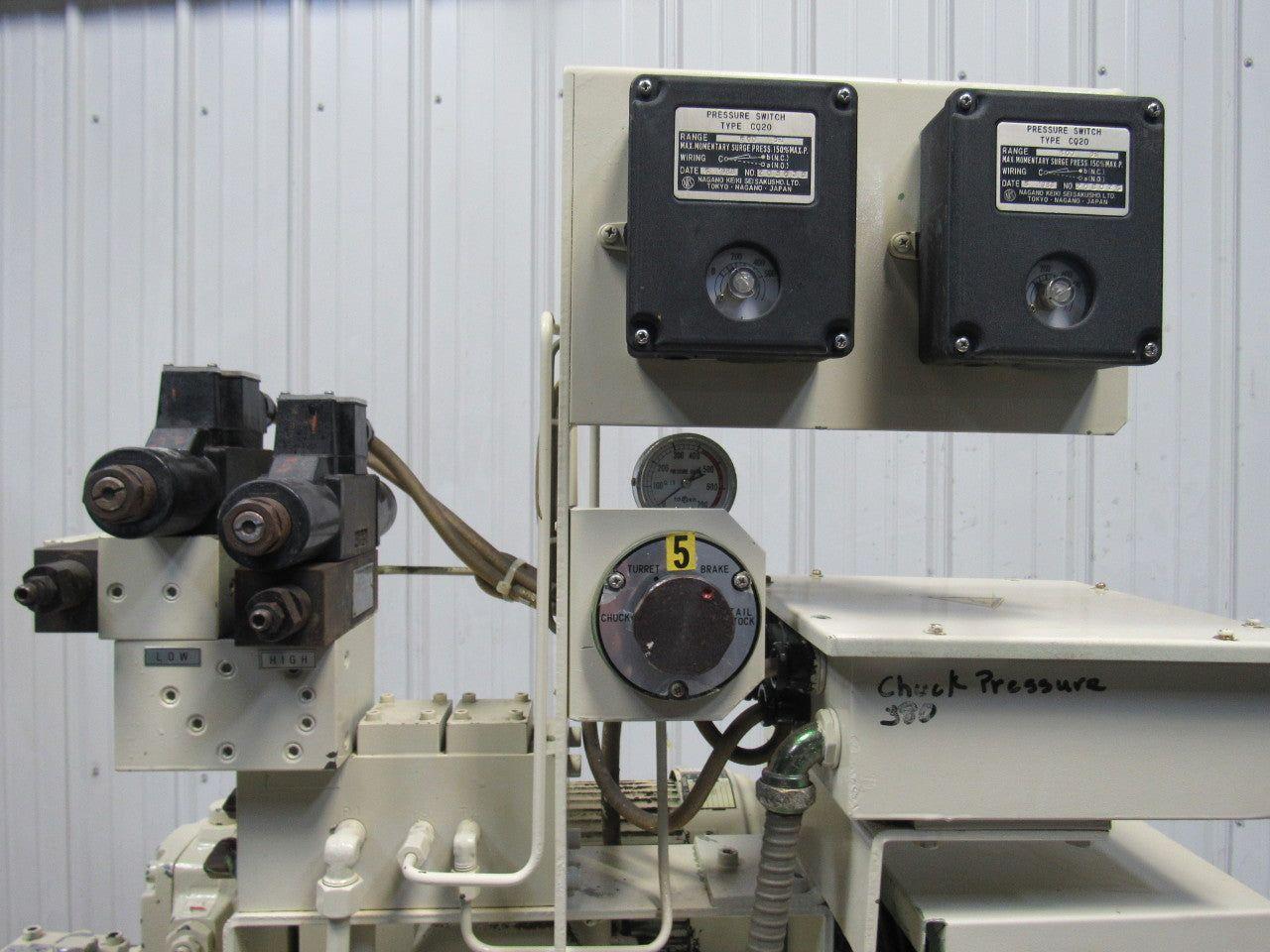Showa PVU-40-0403-HX199D Hydraulic Unit W/Oil Cooler Okuma LC20-2ST CNC Lathe