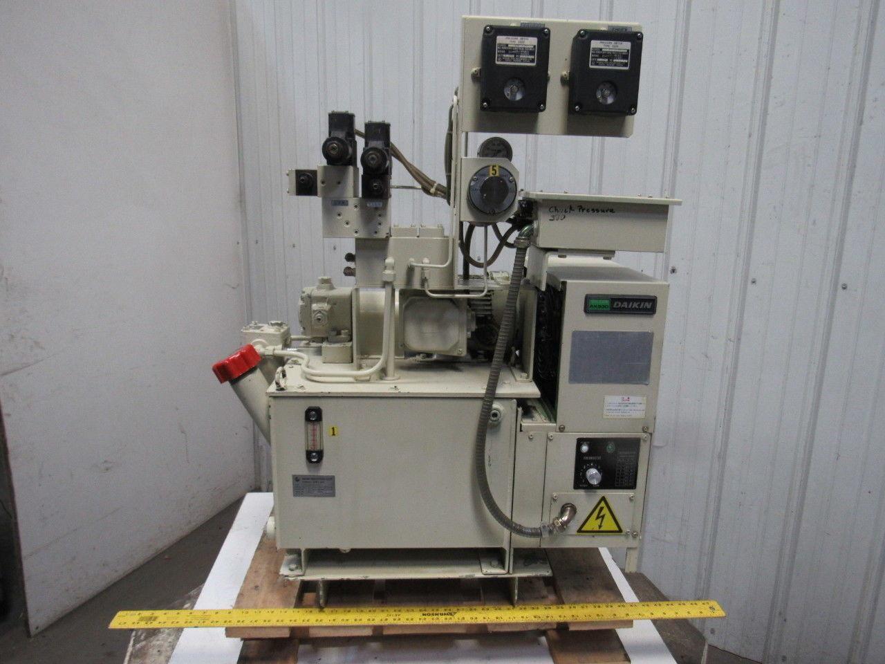 Showa PVU-40-0403-HX199D Hydraulic Unit W/Oil Cooler Okuma LC20-2ST CNC Lathe