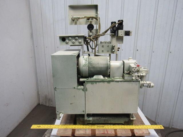 Showa PVU-40-0403-HX199D Hydraulic Unit W/Oil Cooler Okuma LC20-2ST CNC Lathe