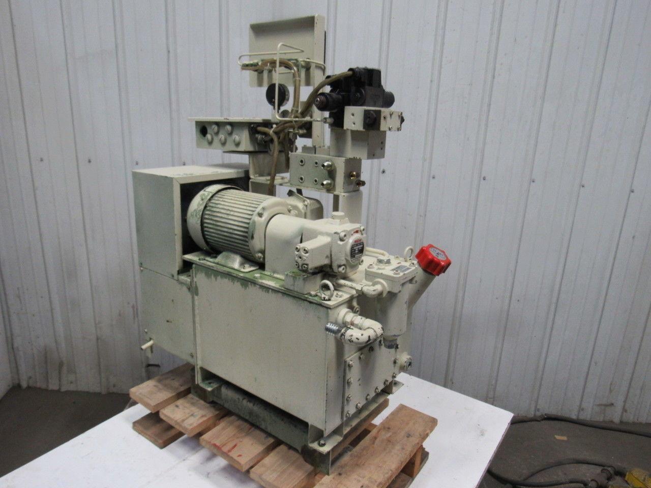 Showa PVU-40-0403-HX199D Hydraulic Unit W/Oil Cooler Okuma LC20-2ST CNC Lathe