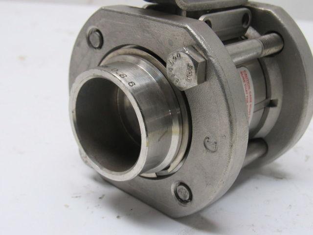 Gemini 0.8 89 6RTV6 1" Socket Weld Stainless Steel Manual Actuated Ball Valve