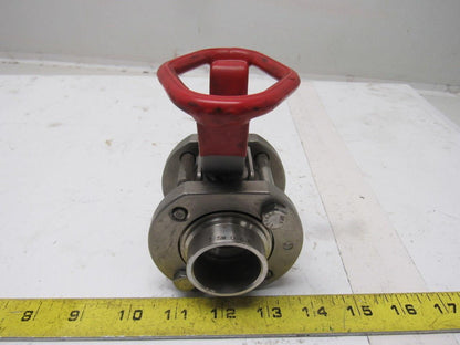 Gemini 0.8 89 6RTV6 1" Socket Weld Stainless Steel Manual Actuated Ball Valve