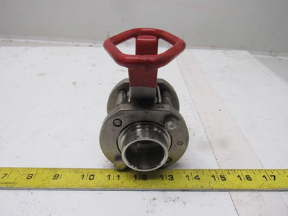 Gemini 0.8 89 6RTV6 1" Socket Weld Stainless Steel Manual Actuated Ball Valve