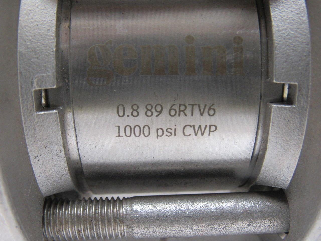 Gemini 0.8 89 6RTV6 1" Socket Weld Stainless Steel Manual Actuated Ball Valve