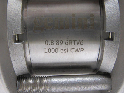 Gemini 0.8 89 6RTV6 1" Socket Weld Stainless Steel Manual Actuated Ball Valve