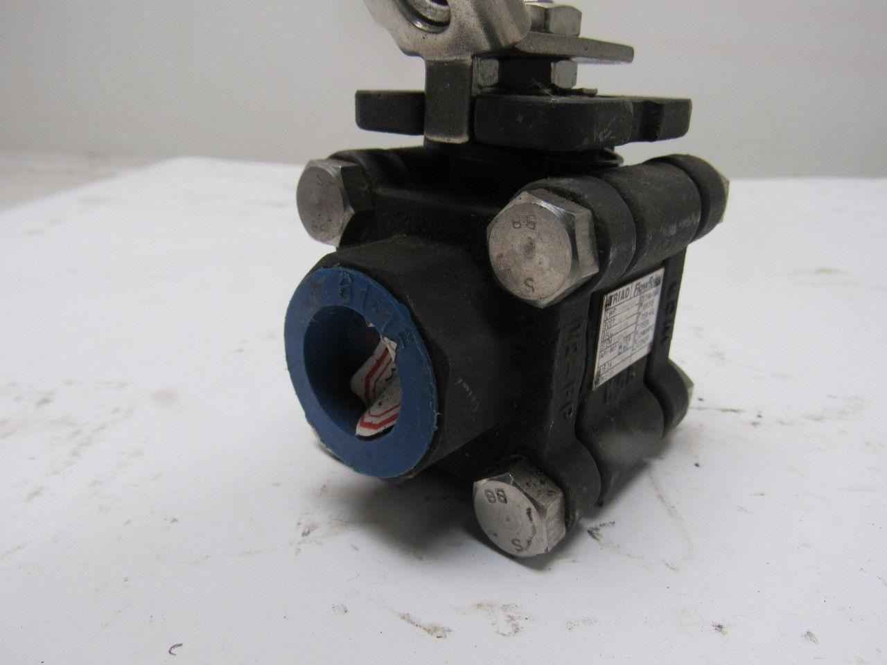 Flow-Tek Triad 1/2" Socket Weld Ball Valve 2200 WOG