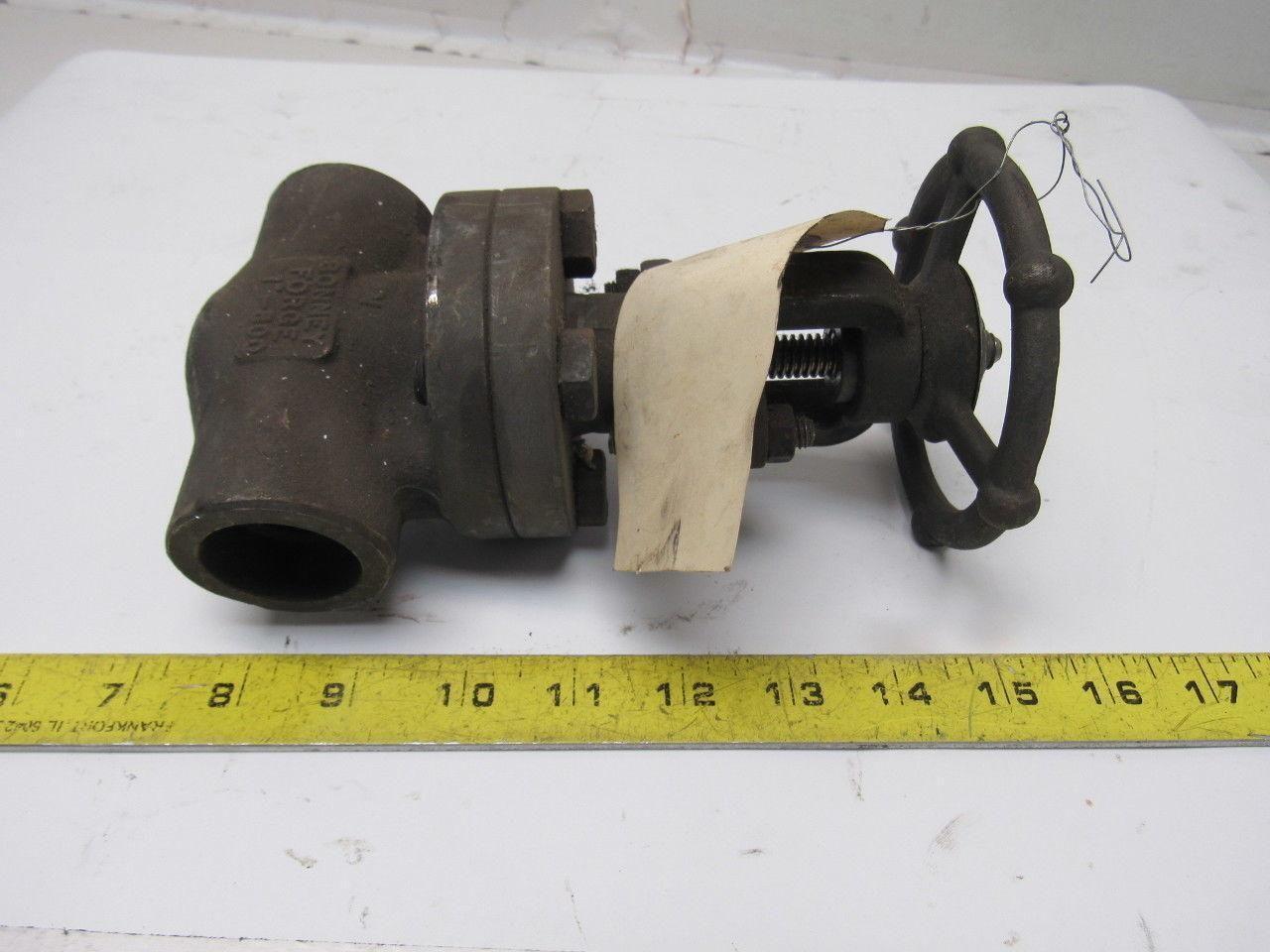 Bonney Forge HL11 1" Socket Weld Gate Valve 800 WP