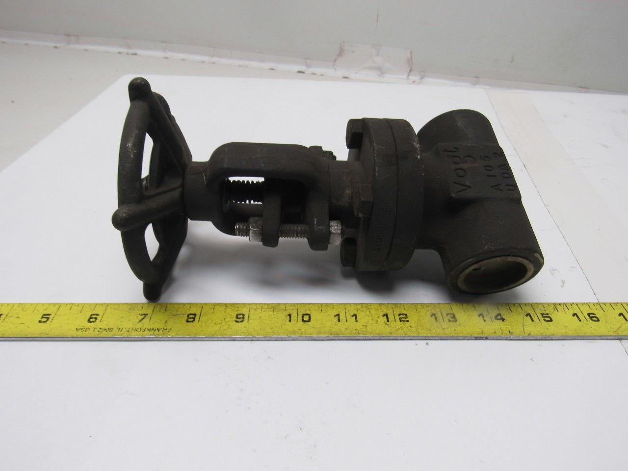 Flowserve SW12111 40405-2 R21 1" Socket Weld 800# Gate Valve