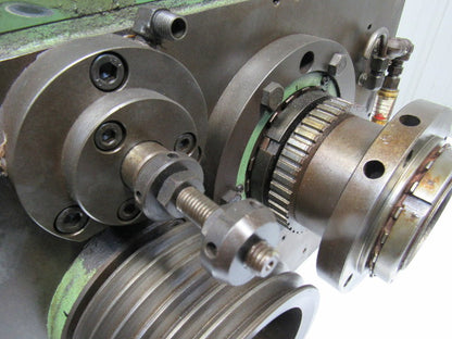 Hitachi Seiki HT25 CNC Lathe Belt Drive Gear Reducer Assembly Thru Bore