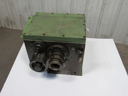 Hitachi Seiki HT25 CNC Lathe Belt Drive Gear Reducer Assembly Thru Bore