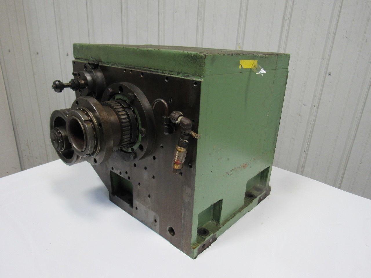 Hitachi Seiki HT25 CNC Lathe Belt Drive Gear Reducer Assembly Thru Bore