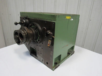 Hitachi Seiki HT25 CNC Lathe Belt Drive Gear Reducer Assembly Thru Bore