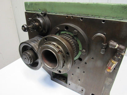 Hitachi Seiki HT25 CNC Lathe Belt Drive Gear Reducer Assembly Thru Bore
