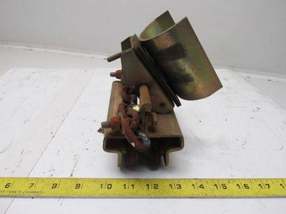 Bridge Crane C-Track Flat Cable Festoon Single Saddle Trolley 5-1/2"