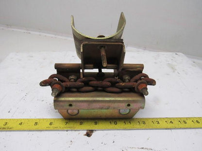 Bridge Crane C-Track Flat Cable Festoon Single Saddle Trolley 5-1/2"