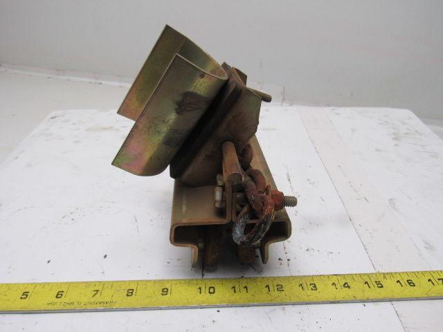 Bridge Crane C-Track Flat Cable Festoon Single Saddle Trolley 5-1/2"