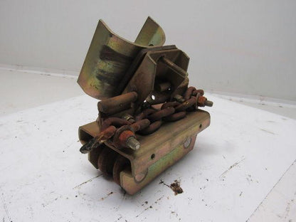 Bridge Crane C-Track Flat Cable Festoon Single Saddle Trolley 5-1/2"