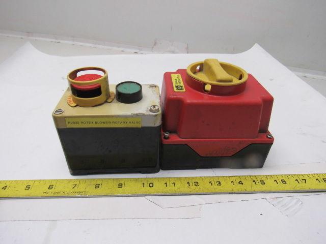 Craig & Derricott DI 253EB 600V 23kW Molded Plastic Disconnect Start E-Stop