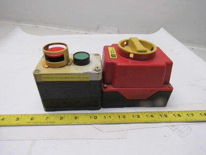 Craig & Derricott DI 253EB 600V 23kW Molded Plastic Disconnect Start E-Stop