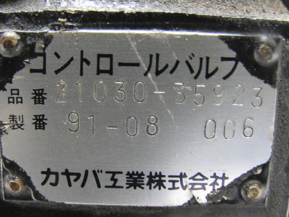 Komatsu FB 30SH-4 21030-35923 3 Spool Hydraulic Control Valve Assembly