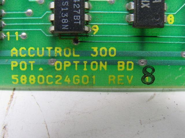 Accutrol 300 5880C24G01 Rev 8 Pot Option Board