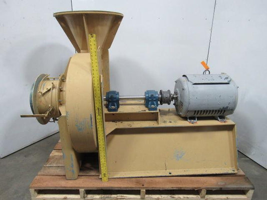60HP Industrial Blower 24" Dia Wheel 14"dia inlet 19" Outlet 230/460V 3510 RPM
