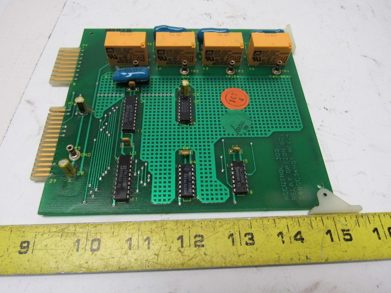 Westinghouse Accutrol 300 5880C25G01 Rev 4 Relay Option Board