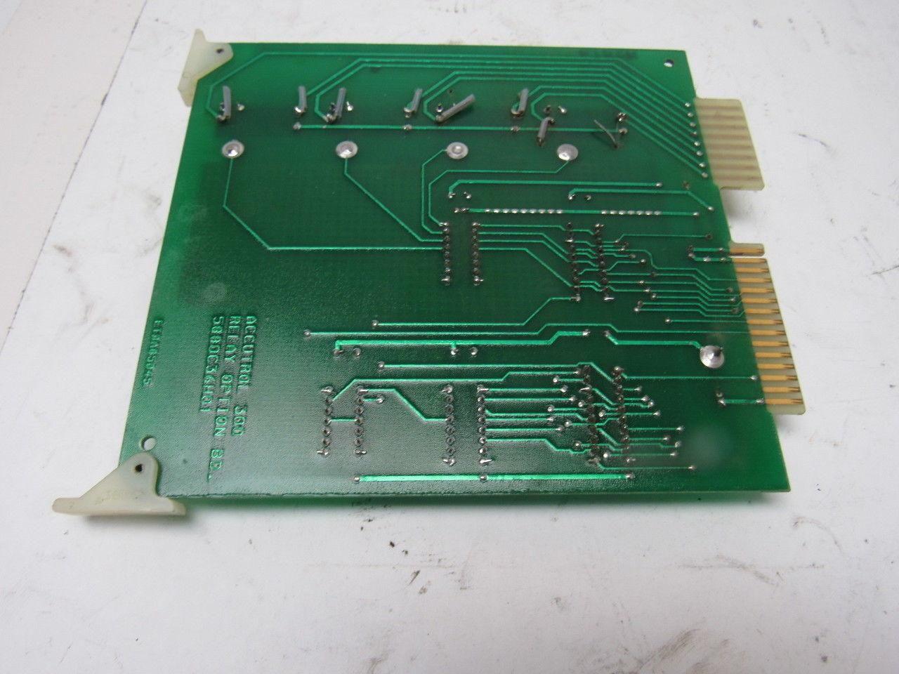 Westinghouse Accutrol 300 5880C25G01 Rev 4 Relay Option Board
