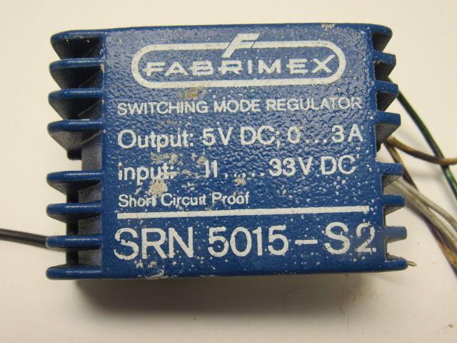 Fabrimex SRN5015-S2 11-33VDC Input 5VDC Output Switching Mode Regulator