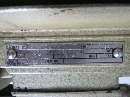 AEG Truninger AM 132MR QT33-012 10Hp 7.5kW 1740RPM 208V Hydraulic Pump 320 Bar