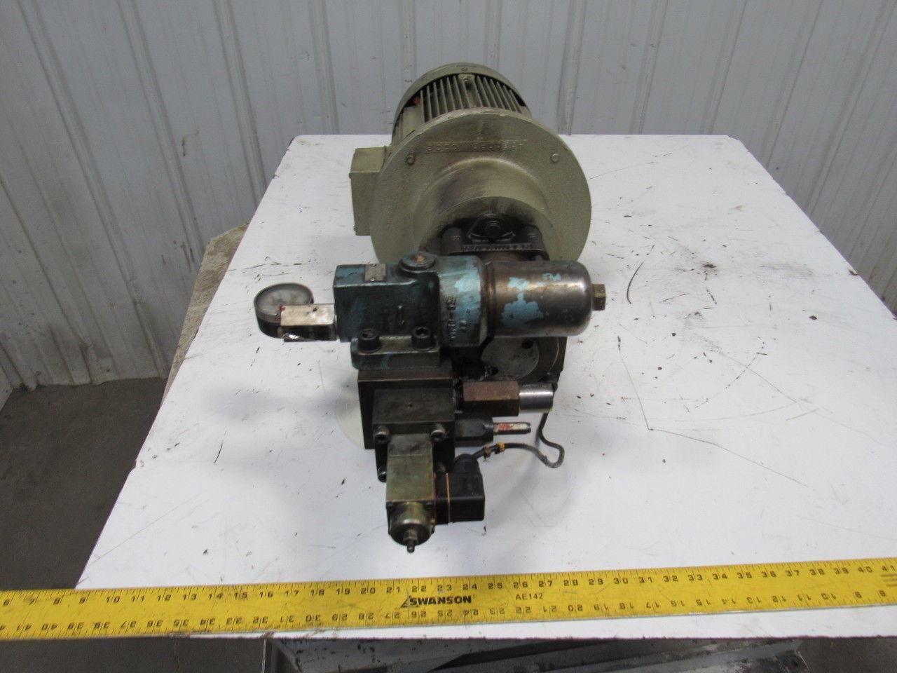AEG Truninger AM 132MR QT33-012 10Hp 7.5kW 1740RPM 208V Hydraulic Pump 320 Bar