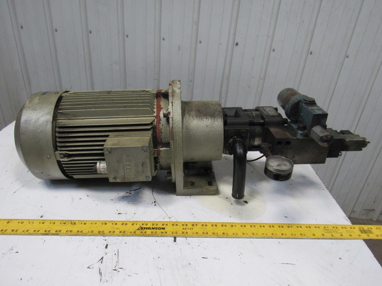 AEG Truninger AM 132MR QT33-012 10Hp 7.5kW 1740RPM 208V Hydraulic Pump 320 Bar