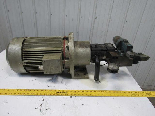 AEG Truninger AM 132MR QT33-012 10Hp 7.5kW 1740RPM 208V Hydraulic Pump 320 Bar