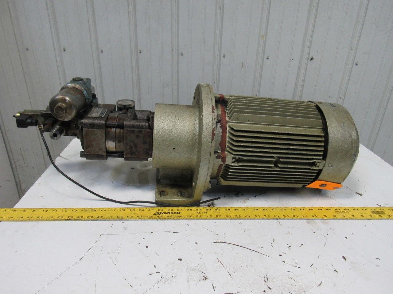AEG Truninger AM 132MR QT33-012 10Hp 7.5kW 1740RPM 208V Hydraulic Pump 320 Bar