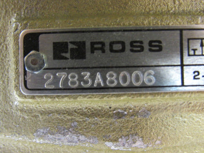 Ross 2783A8006 Pneumatic Air Pilot Lock-Out Dump Valve 1-1/2" NPT 2-10 Bar