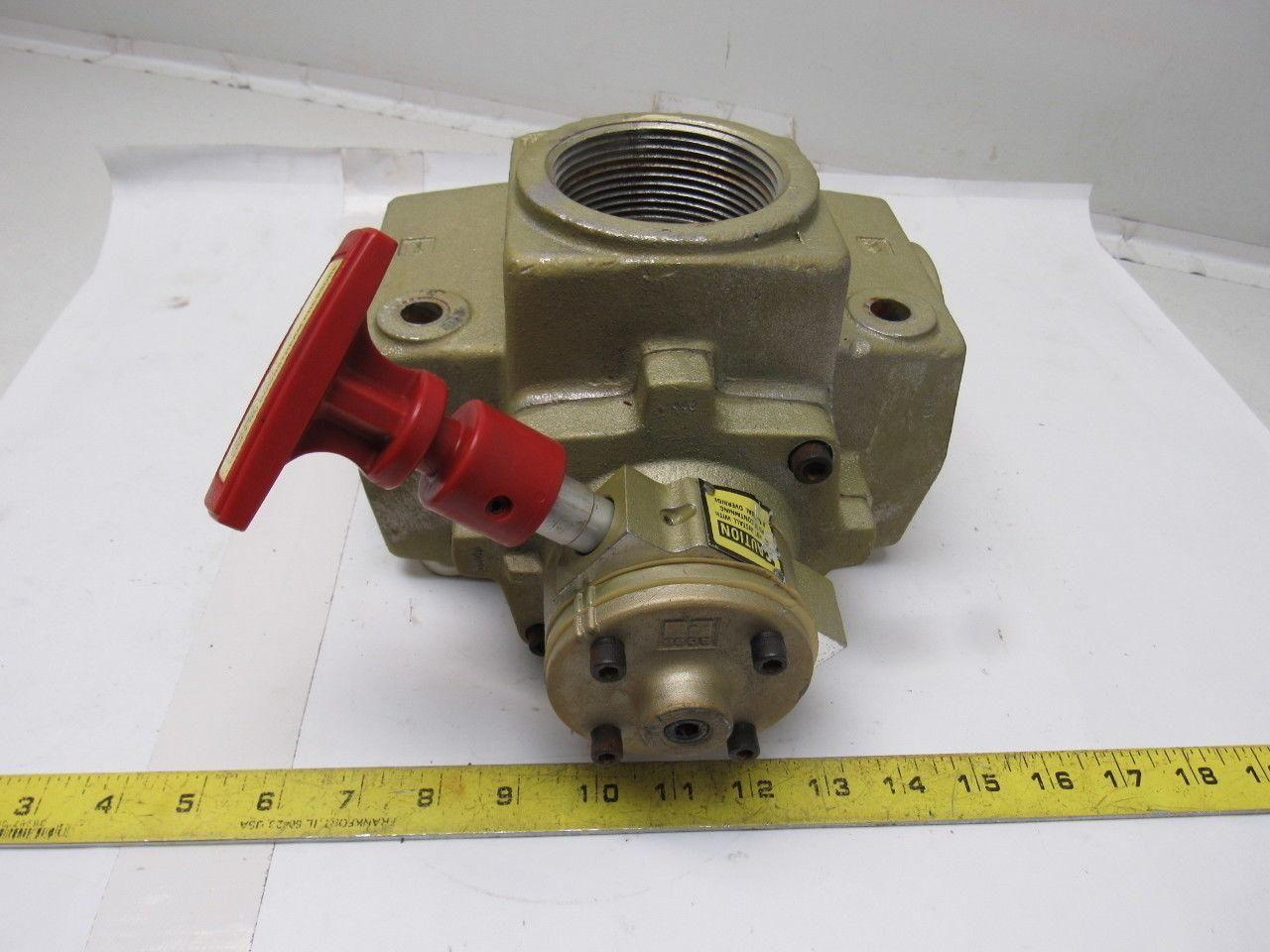 Ross 2783A8006 Pneumatic Air Pilot Lock-Out Dump Valve 1-1/2" NPT 2-10 Bar
