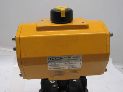 Hydac EDA100 Pneumatic Actuator W/KM40NPT-1334 W/1-1/2" Ball Valve 1500PSI Max
