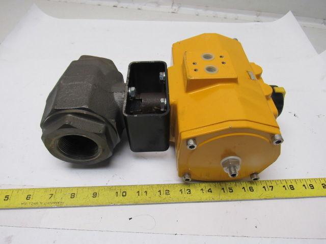 Hydac EDA100 Pneumatic Actuator W/KM40NPT-1334 W/1-1/2" Ball Valve 1500PSI Max
