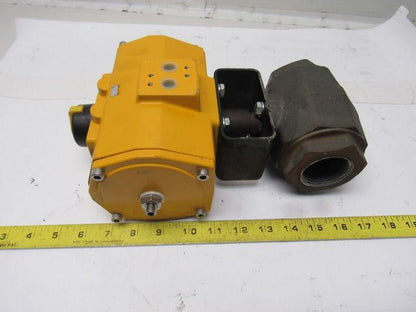 Hydac EDA100 Pneumatic Actuator W/KM40NPT-1334 W/1-1/2" Ball Valve 1500PSI Max
