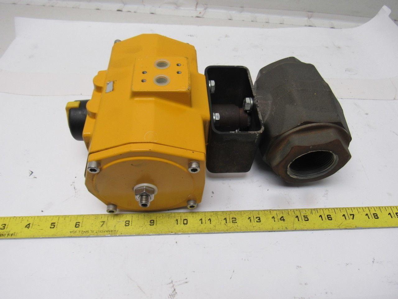 Hydac EDA100 Pneumatic Actuator W/KM40NPT-1334 W/1-1/2" Ball Valve 1500PSI Max