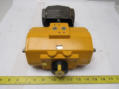 Hydac EDA100 Pneumatic Actuator W/KM40NPT-1334 W/1-1/2" Ball Valve 1500PSI Max