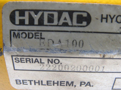 Hydac EDA100 Pneumatic Actuator W/KM40NPT-1334 W/1-1/2" Ball Valve 1500PSI Max