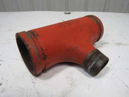 Victaulic No. 29 Grooved Pipe  Reducing Tee Threaded Branch 3x3x1-1/2" NPT