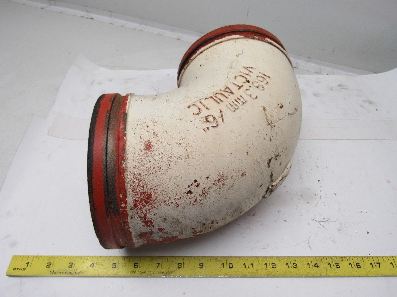 Victaulic No.10 6" 90° Grooved End Elbow Pipe Fitting 168.3mm